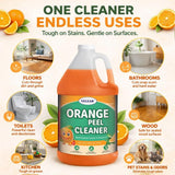 GELEAN orange peel Multi Purpose Cleaner & Deodorant - Floor Cleaner (Made in USA) | Tile, Stone, Laminate, Vinyl & Natural Wood Floor Cleaner