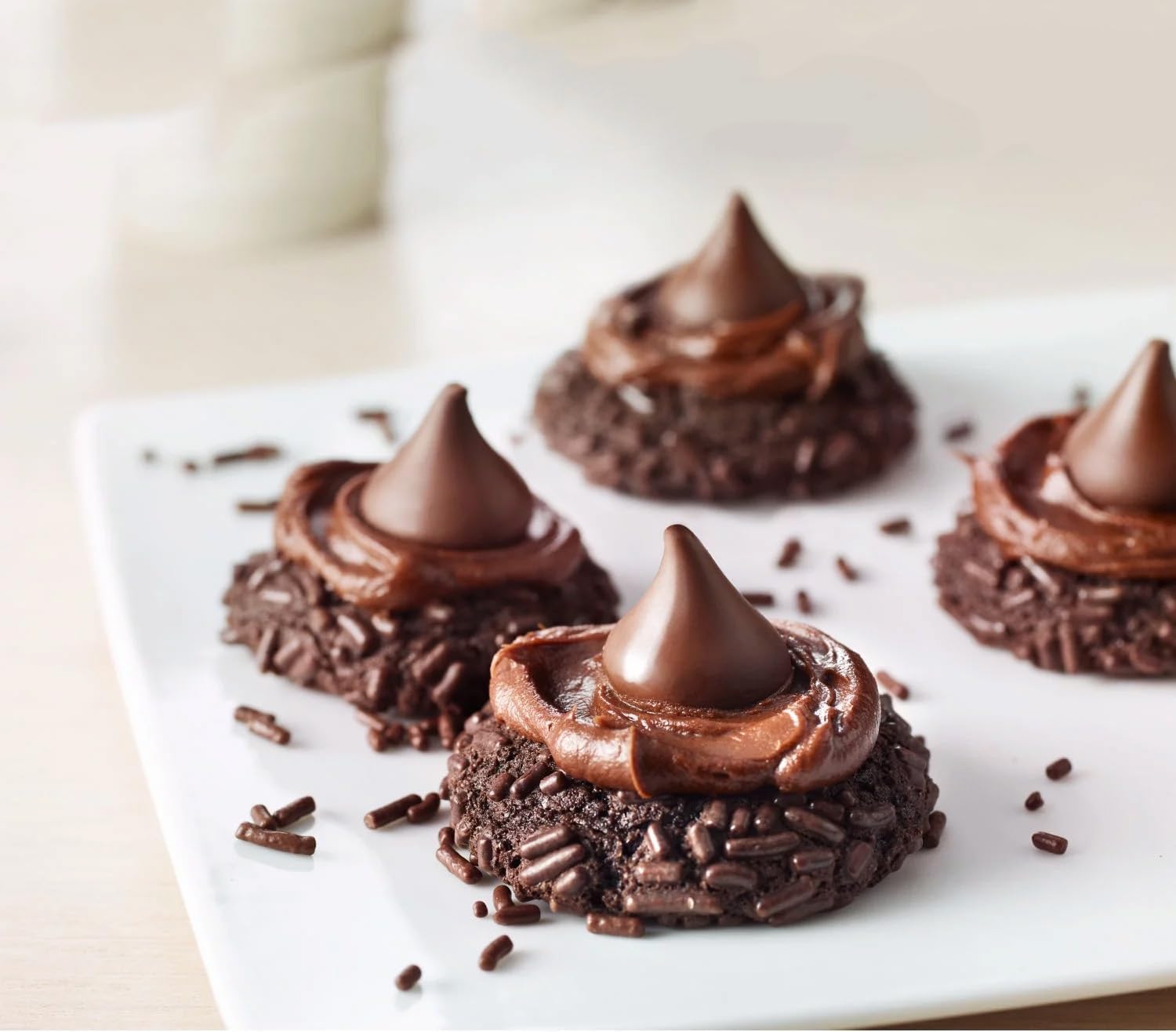 Dark Chocolate Drop Candy - 4 lb Bulk Bag - Individually Wrapped Purple Foil Dark Chocolate Drops - Bite Size Chocolate Candy for Parties & Candy