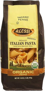 Alessi Organic Penne Italian Pasta, Kosher, 16 Ounces (Pack Of 6)
