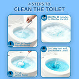 Maebho Toilet Cleaner - Toilet Bowl Cleaner Powder, Self Activating Powder for Toilets Bowls Cleaning, Powerful Foaming,Deep Cleaning,Eliminates Odors