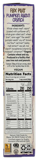 Nature's Path, Organic Flax Plus Pumpkin Crunch Cereal 12.35 Ounce