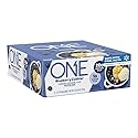 ONE Protein Bars, Blueberry Cobbler, Gluten Free with 20g Protein and 1g Sugar, Pantry Staples, 2.12 oz (12 Count)