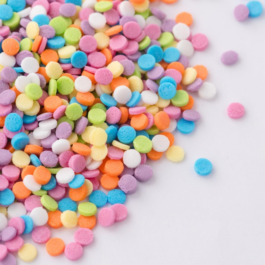 Sweets Indeed Rainbow Sprinkles, Edible Confetti Mix, Perfect for Cake Decorations, Baking, Ice Cream, Cookies, Cupcake Topper For Birthday, Dairy