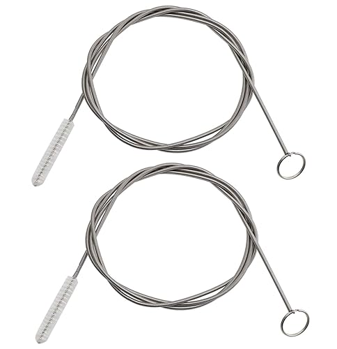 ICEYLI 2 Pack 60 Inch Long Flexible Tube Cleaning Brush, Stainless Steel and Nylon Bristles, Suitable for Home Kitchen, Fish Tank, Water Pump