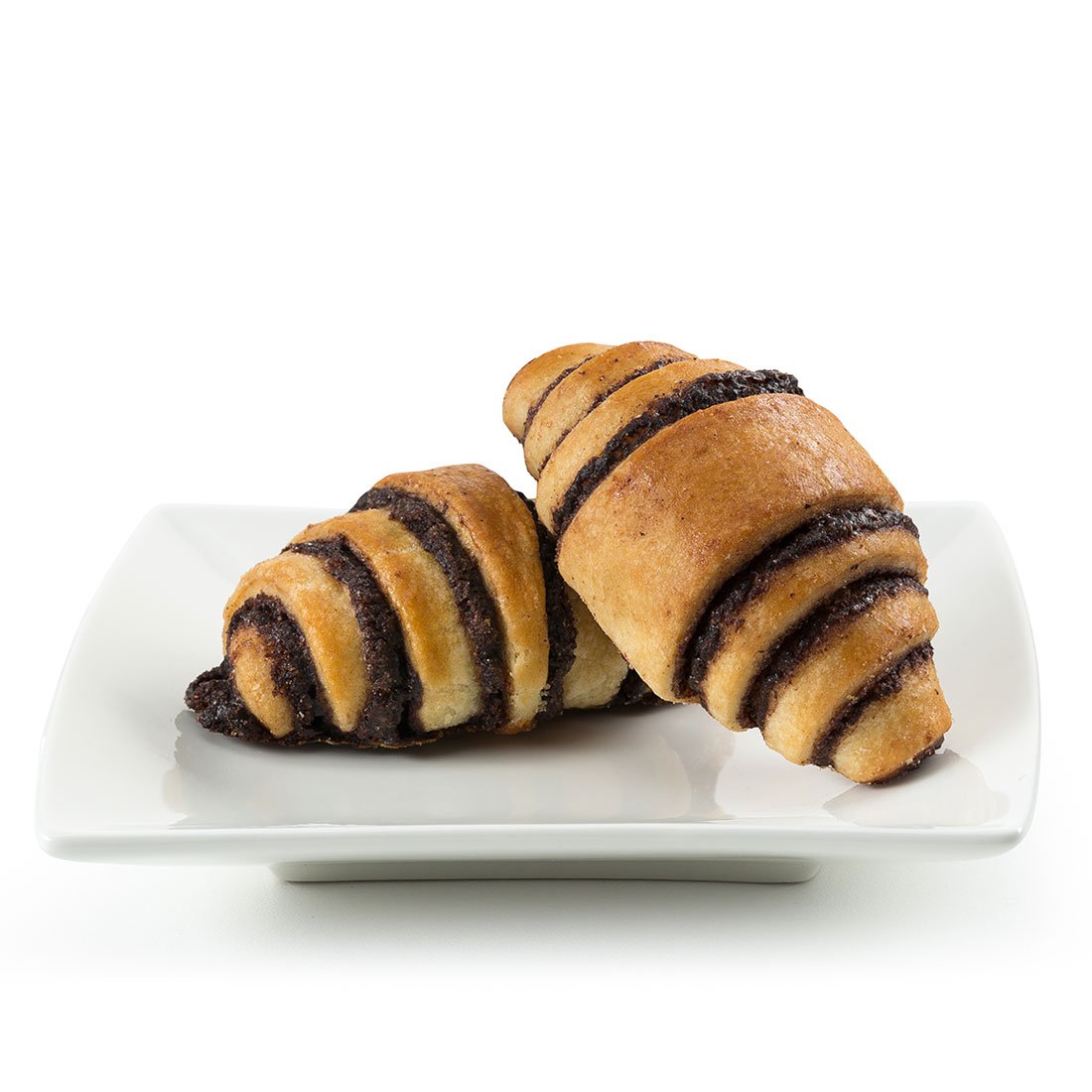 Green's Bakery (2) Chocolate and (1) Cinnamon Rugelach Croissant, 3 Pack 14 oz. Fresh Bakery Food, Breakfast Pastery, Dairy and Nut Free, OK Certified