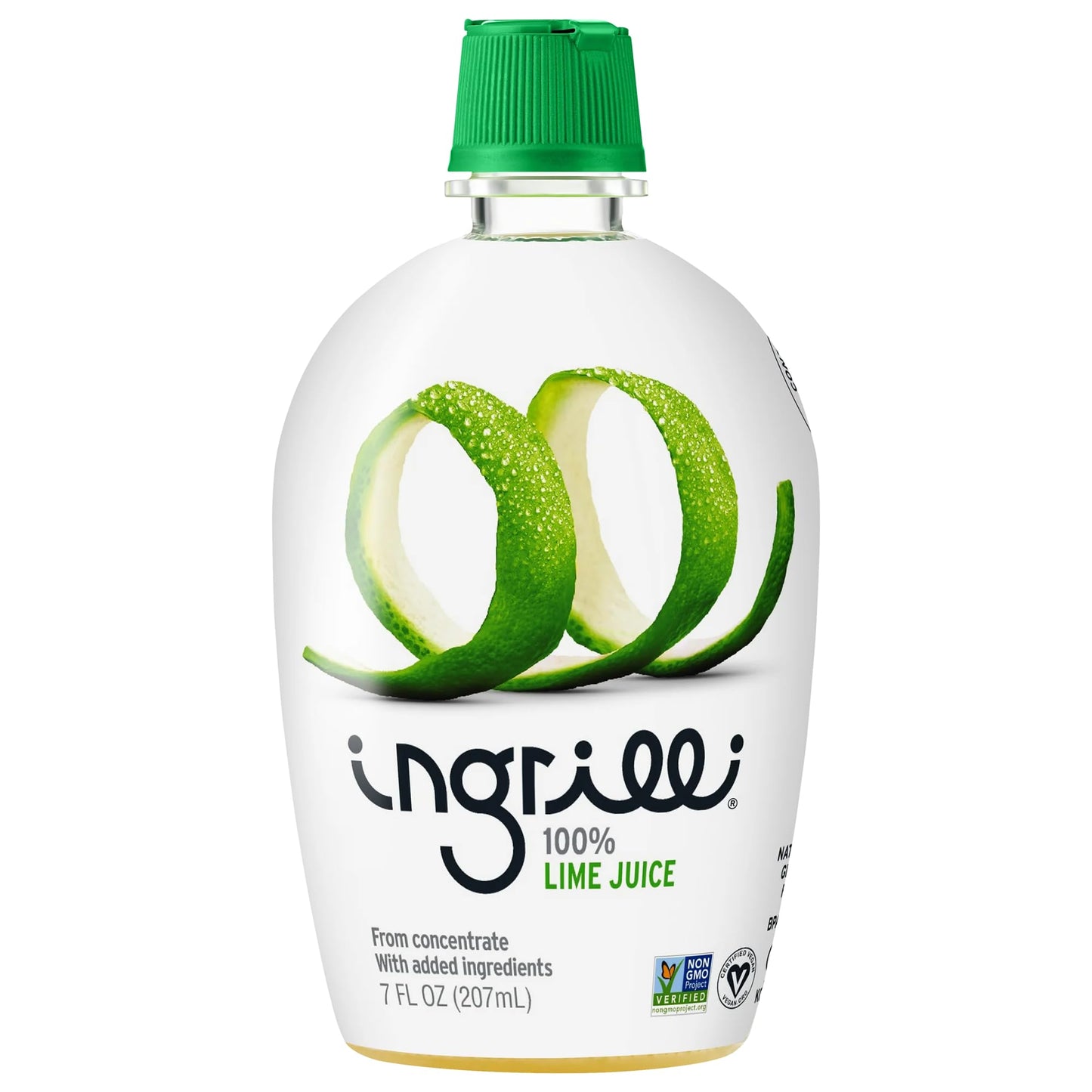 Ingrilli 100% Lime Juice from Concentrate, 7 Fl Oz Bottle (Pack of 12)