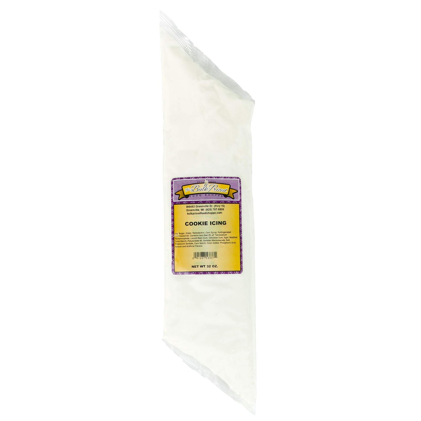Cookie Icing, Vanilla-flavored frosting, Ready-to-use, Bulk Size, 32 oz. Squeeze Pack (2 lb.)