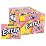 EXTRA Pink Lemonade Gum - Sugar Free Chewing Gum Bulk Pack, 10 Packs per Inner, Total 150 Sticks
