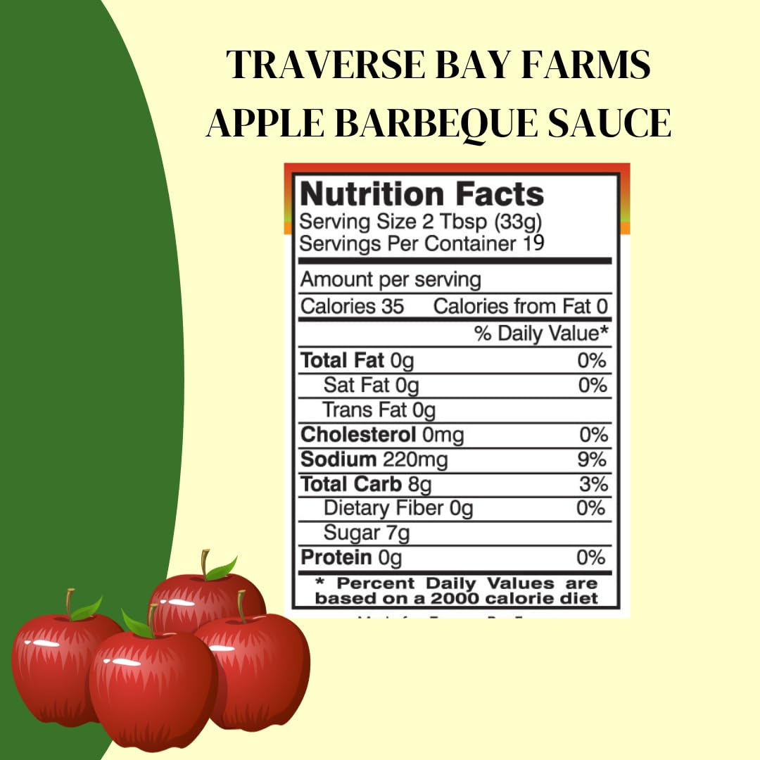 Traverse Bay Farms BBQ Sauce (Apple, 2 Bottles)