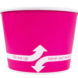 Karat [12oz - 1000 ct] Paper Ice Cream Cups & Soup Bowls for Hot/ Cold Food - Ideal for Soup, Ice Cream, Gelato, Yogurt and Snacks - Pink