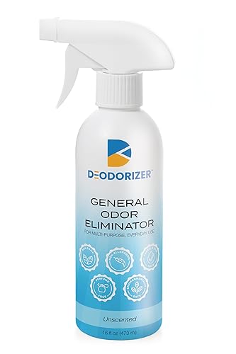 D-Odorizer General Odor Eliminator for Multi-Purpose Everyday Use - Air & Surface - Neutralizes Odors, Unscented - 16oz Spray