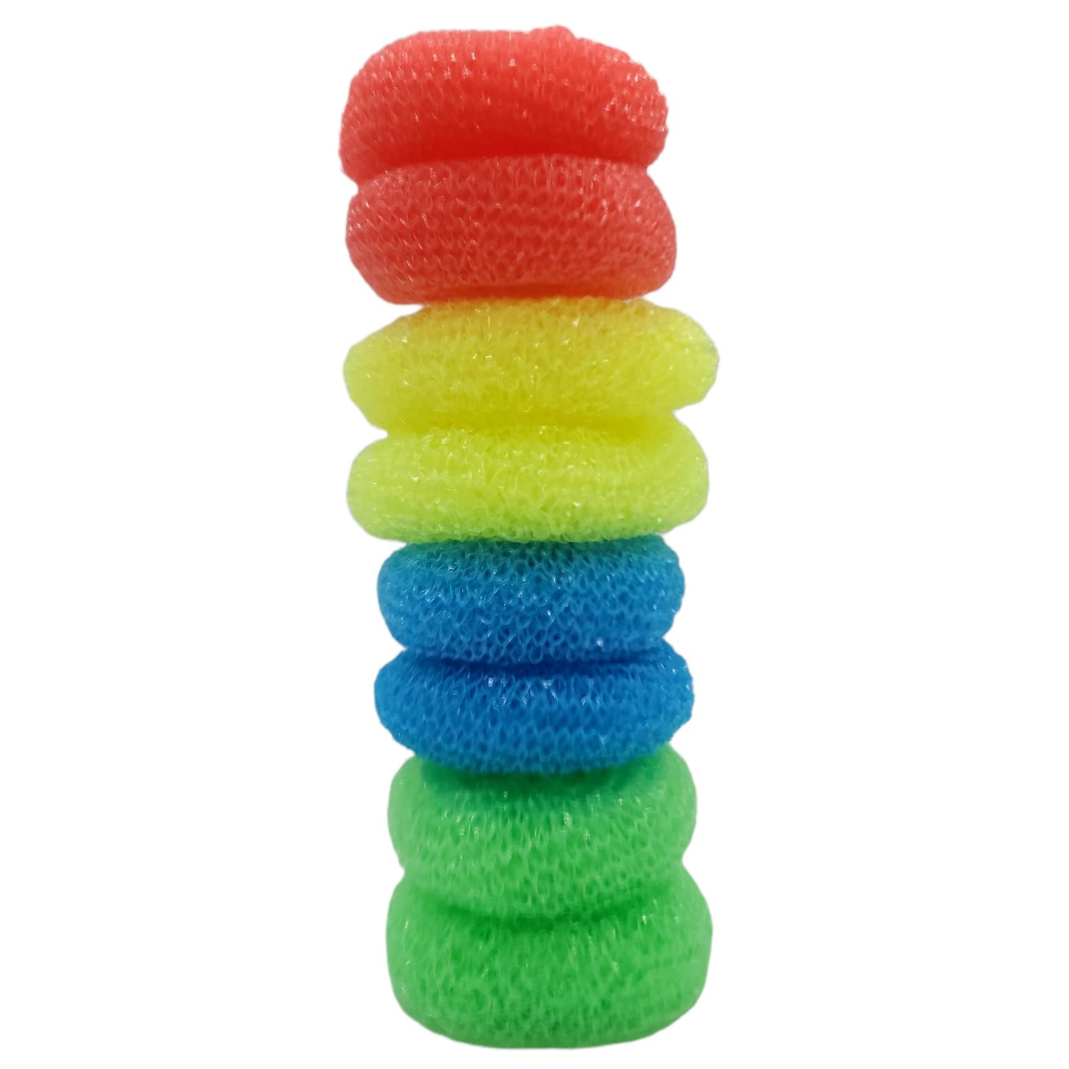 Handy Housewares Durable Non-Scratch Nylon Scouring Pads | Round All-Surface Cleaning Pads | Multi-Use Kitchen Scrubbers | Safe for Non-Stick Cookware