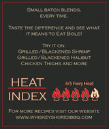 Whiskey Shores Hammer Blend - Cajun Blackening Seasoning for Redfish, Shrimp & Chicken, Cast Iron Creole Spice Rub with Smoky Heat, All Natural, No