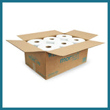 Morsoft by Morcon W106 Paper Towel Dispenser Refill, 10 Inch Roll, White, 100% Recycled Fiber, 10 x 800ft, 6 Rolls, Ideal Paper Towel Rolls
