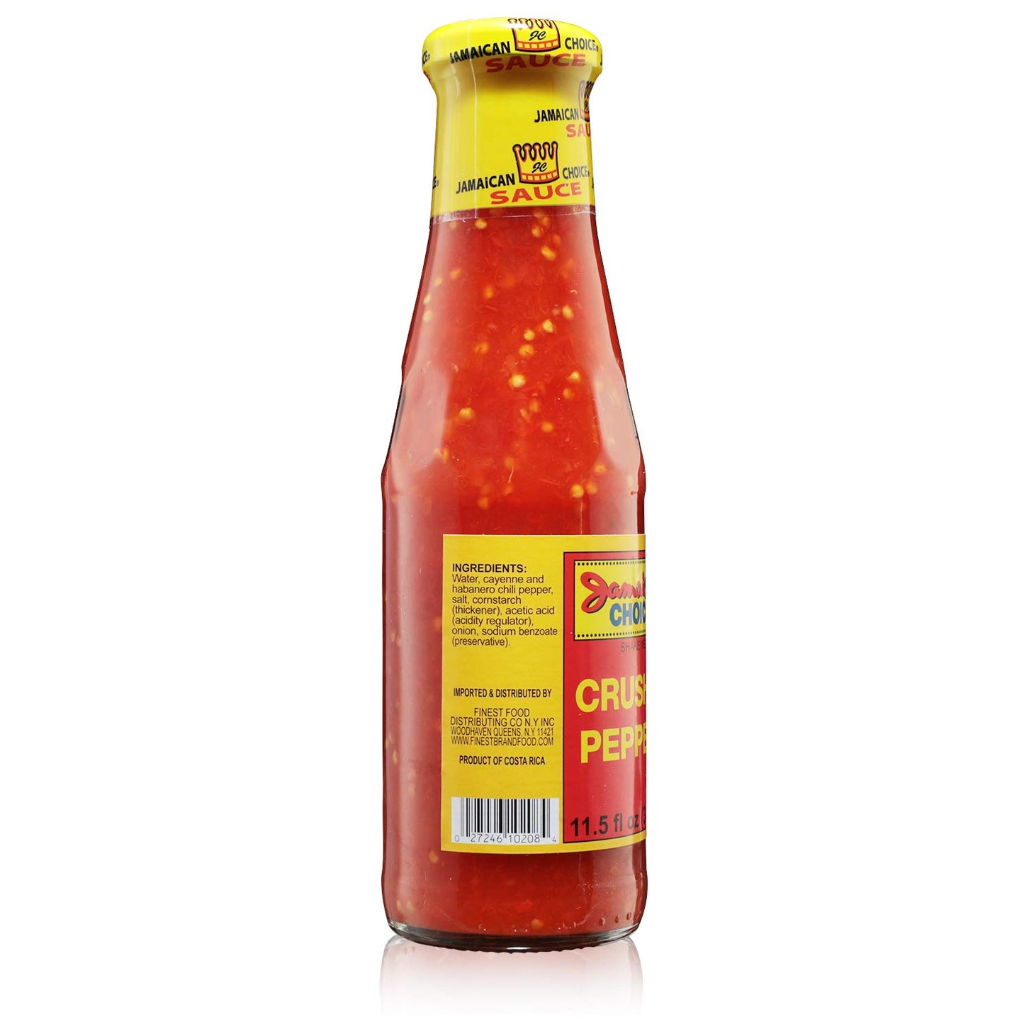Crushed Pepper Hot Sauce | 11.5oz -by Jamaican Choice (Large (11.5 oz))