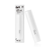 Flint Classic White Retractable Mini Lint Roller with 30 Extra Sticky Sheets, Small and Portable Lint Roller, Ideal Pet Hair Remover, Travel Lint