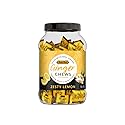 Bali's Best Ginger Chews, Zesty Lemon Flavor, 1 Pound Jar, Individually Wrapped Soft Candy, Made with 100% Real Ginger, Digestive Health Support