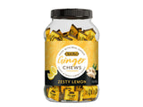 Bali's Best Ginger Chews, Zesty Lemon Flavor, 1 Pound Jar, Individually Wrapped Soft Candy, Made with 100% Real Ginger, Digestive Health Support