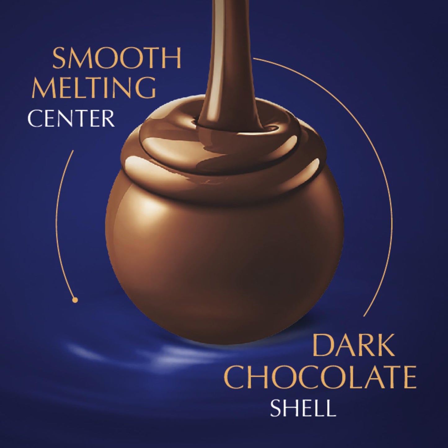 Lindt Chocolate Lindor Truffles, Dark Chocolate, Great for Holiday Gifting, 60 Count(Pack of 1)