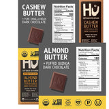 HU Dark Chocolate Bars Variety Pack, 8 Count - Simple, Salty, Cashew Buter Raspberry, Hazelnut Btr, Cashew Bttr & Vanilla Bean, Almond Butter & Puffed