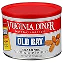 Virginia Diner Old Bay Seasoned Gourmet Virginia Peanuts - All Natural Virginia Peanuts Non-GMO, Preservative Free Gifts from Virginia Since 1929-9 Oz