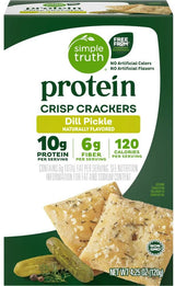 Simple Truth® Protein Crisp Crackers, Dill Pickle Flavor, Non-GMO, 10g Protein, 6g Fiber, 4.25 oz (2 Pack)