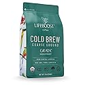Lifeboost Low Acid Cold Brew Coffee, Organic Coarse Ground Medium Roast, 12 oz