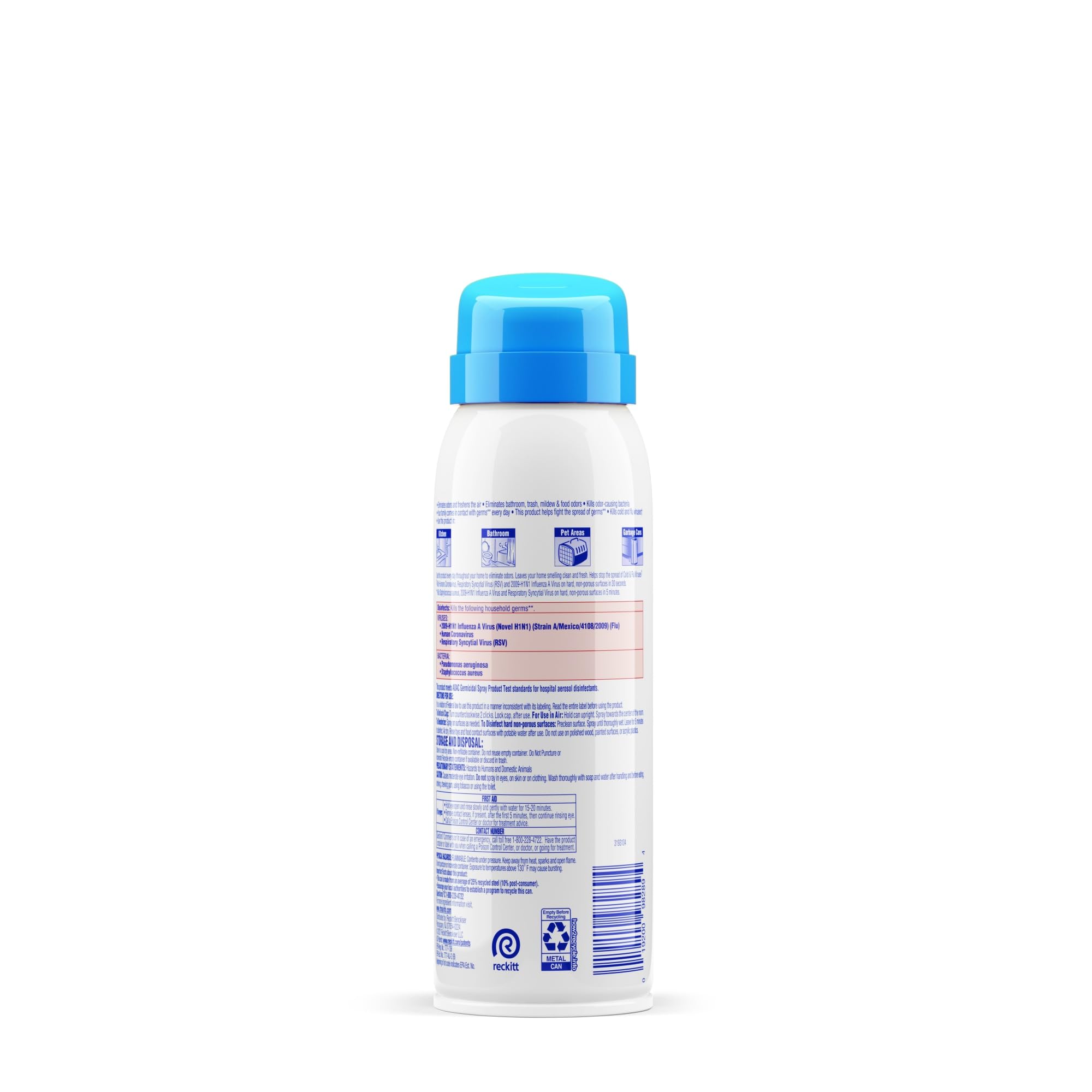 Lysol Neutraair Disinfectant Spray, 2 In 1: Eliminates Odors and Disinfects, Tropical Breeze, 10 Fl. Oz
