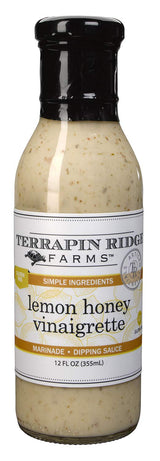 Terrapin Ridge Farms Lemon Honey Vinaigrette Dressing - Light and Zesty Marinade for Salads, Fish & Chicken, Gluten & Dairy Free - 12 fl oz bottle