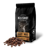 Killshot Coffee Whole Bean - 12 Ounce Bag, Medium-Dark Roast, (12 oz, Huntsmen Roast)