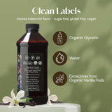 Organic Vanilla Alcohol?Free Flavor, 16 fl oz - Madagascar Bourbon vanilla, 100% natural, sugar?free, GMO?free, gluten?free, vegan, paleo, keto