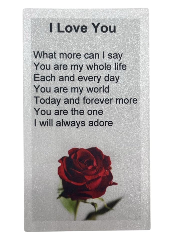 Westmon Works I Love You Sentiment Token and Poem Card Valentines Day Gift Set