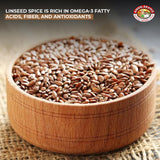 Angel Brand Linseed Flax Seeds - 2.5 oz Pouch, Pack of 3 - Whole Flax Seeds for Baking, Cooking, and Healthy Snacks