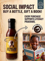 African BBQ Sauce - Bold, Smoky & Spicy Barbecue Sauce | Low Sugar BBQ Sauce, Marinade & Glaze for Chicken, Ribs, Wings, Steak & Seafood | Peri-Peri