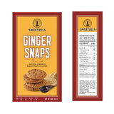 Sweetzels Ginger Snaps Cookies, made with Natural Ginger and Blackstrap Molasses, 10 oz Pack of 3