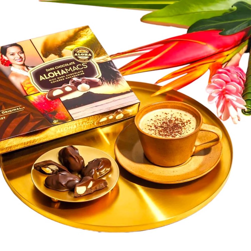 Hawaiian Host Alohamacs Dark Chocolate Covered Macadamia Nuts (1 Box)