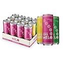 Melo Sparkling Kava Drink, Variety Pack, Non-Alcoholic, Sugar Free, Zero-Calorie Refreshing Beverage Assortment, 12 Pack, 12 oz Cans