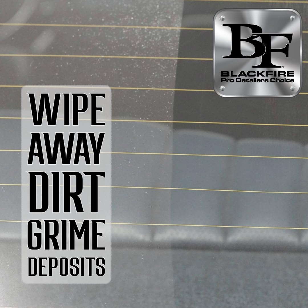 Blackfire Pro Detailers Choice Glass Cleaner | Streak-Free & Ammonia-Free Formula | Safe for Tinted Windows & Automotive Glass | BF-430 | 32 oz Spray