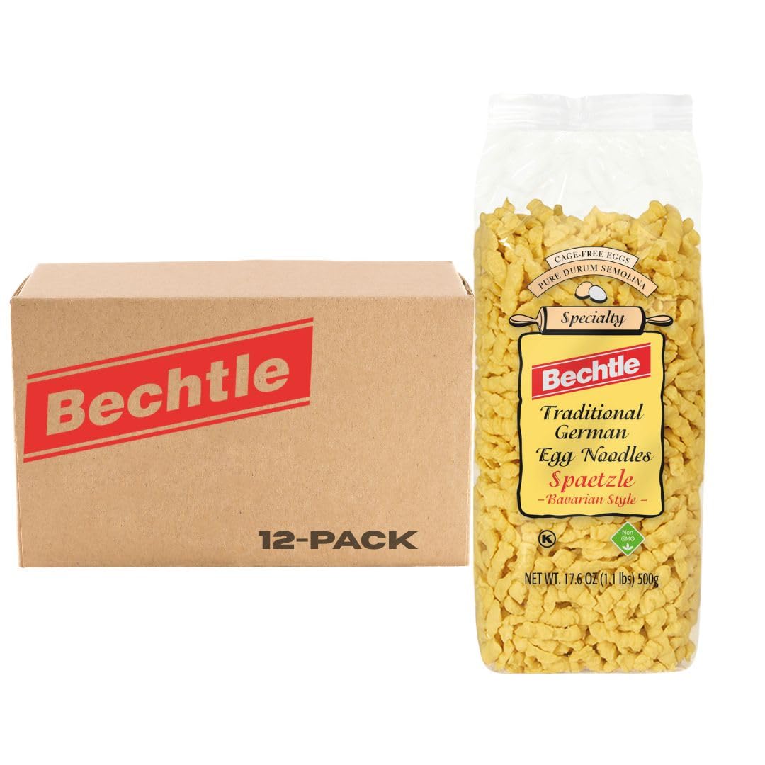 Bechtle Spaetzle Bavarian Style Egg Noodles - Traditional German Pasta, Authentic Imported from Germany, Cage-Free Eggs & Durum Wheat Semolina