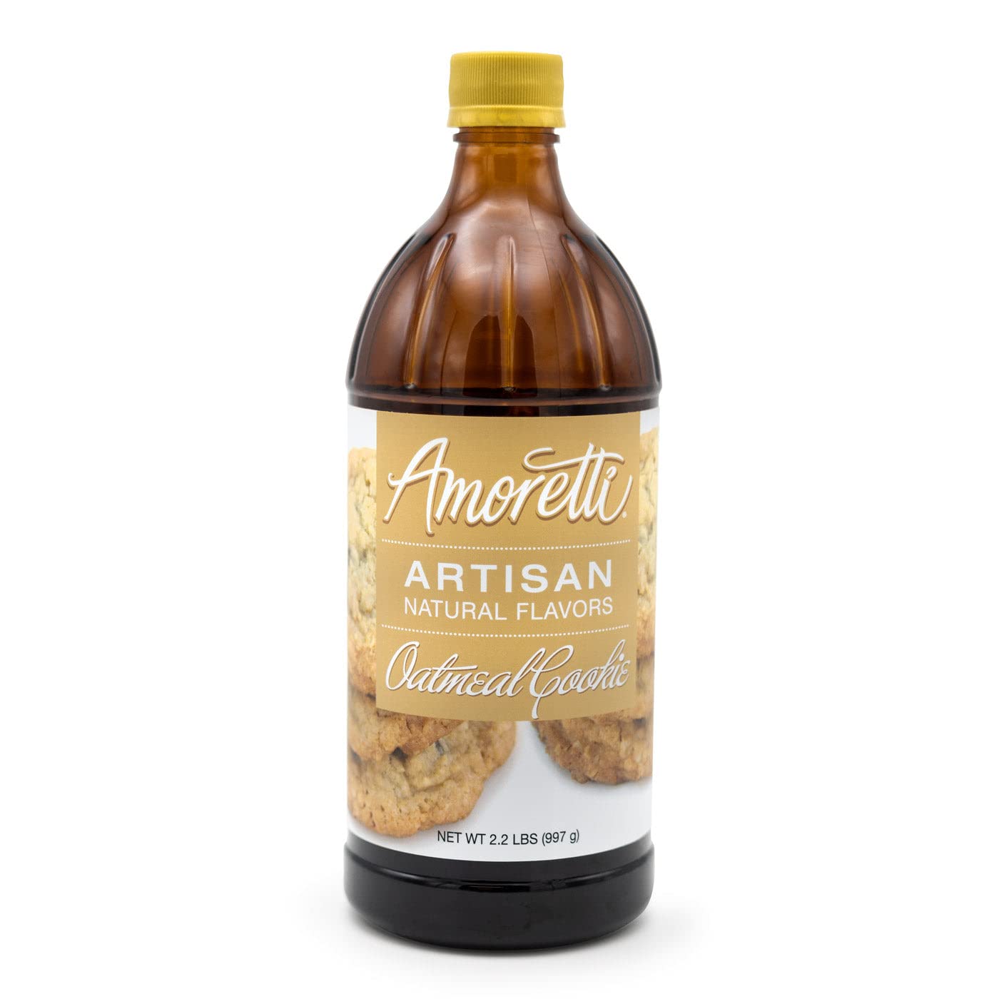 Amoretti - Natural Oatmeal Cookie Artisan Flavor Paste, 8 oz, Perfect For Ice Cream, Beverages, Cakes, and more, Preservative Free, Vegan, Gluten