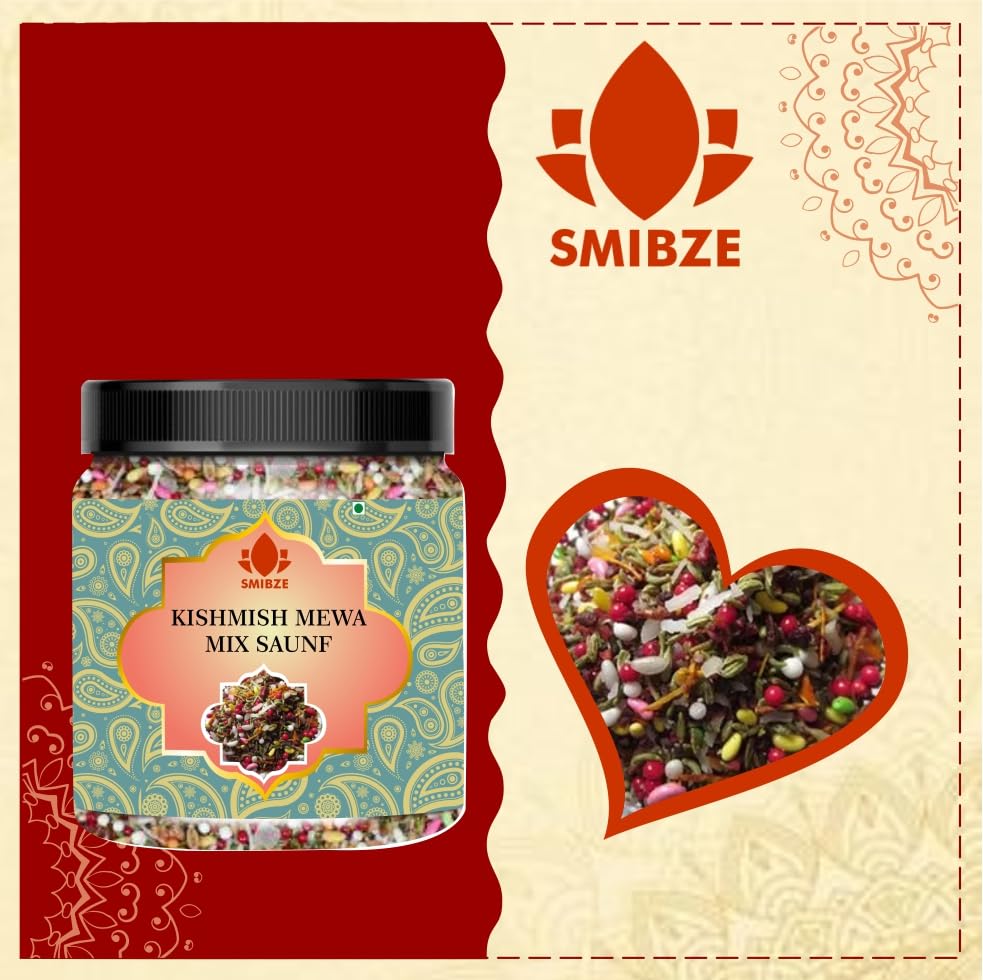 SMIBZE Natural Kishmish Mewa Mix Saunf 250 GM (Pack of 1) SMIBZE