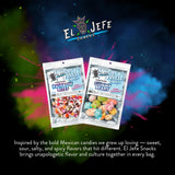 El Jefe Snacks Freeze-Dried Gummy Bears with Chamoy - Crunchy Freeze-Dried Candy with Sweet Fruit Flavor & Tangy Chamoy - Light, Airy Candy Snack