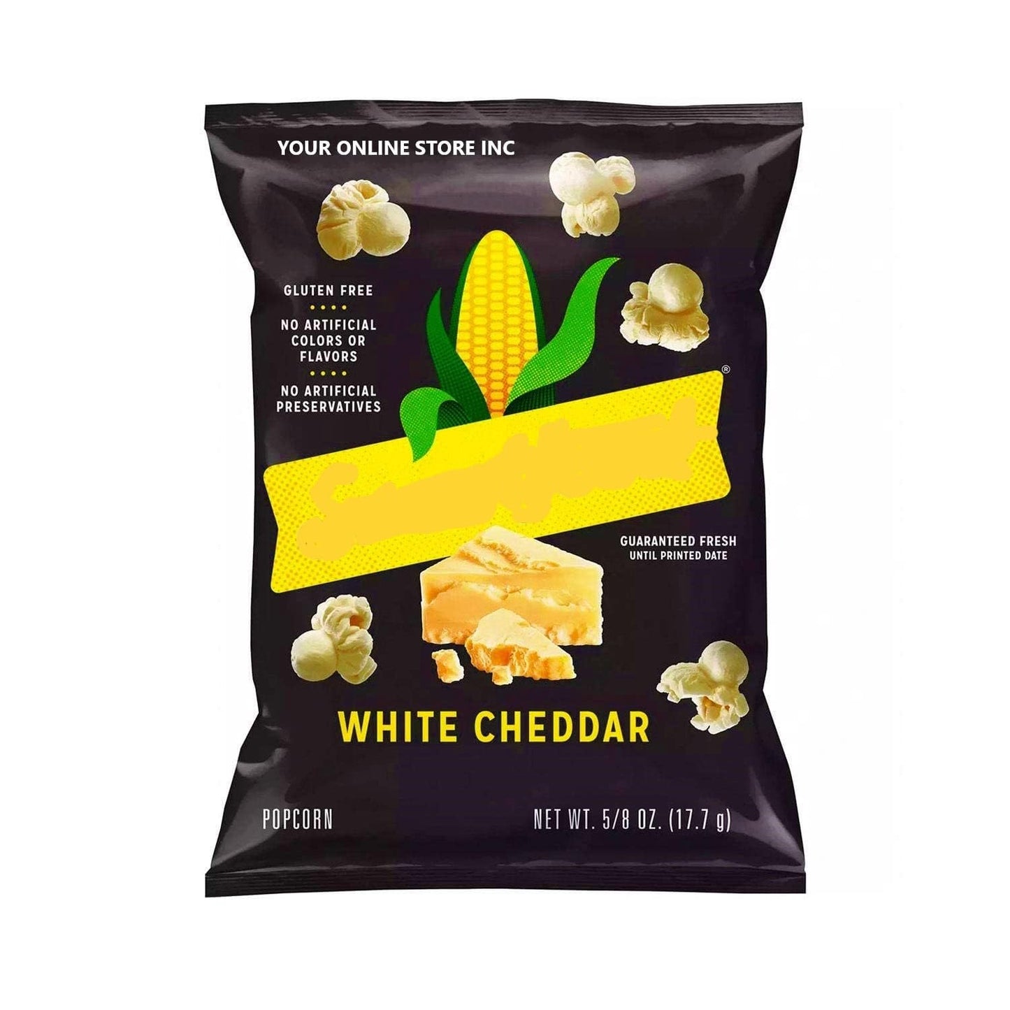 QT Limited White Cheddar Popcorn, 0.625oz, 10 Count 0.06 Ounce (Pack of 10)
