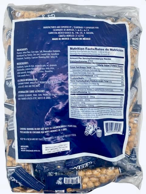 Taleen Japanese Style Roasted Peanuts 4.96lb 50ct 1.58oz bags