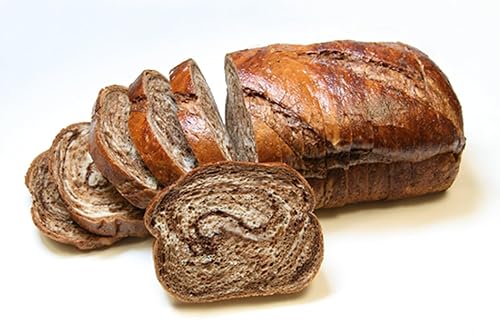 Rotellas Marble Thick Sliced Reuben Bread Loaves, 11 inch -- 6 per case.