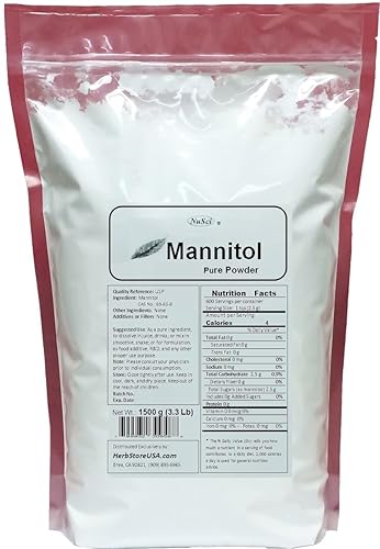 NuSci Pure Mannitol Powder (1500 grams (3.3 lb))