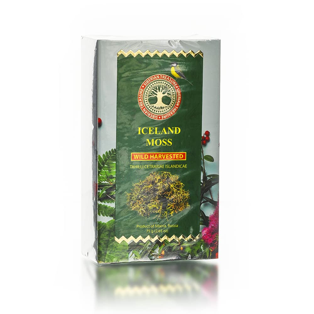 Iceland Moss, Wild Harvested, 2.65 OZ (75 Grams) - Herbal Tea (Cetraria islandica)