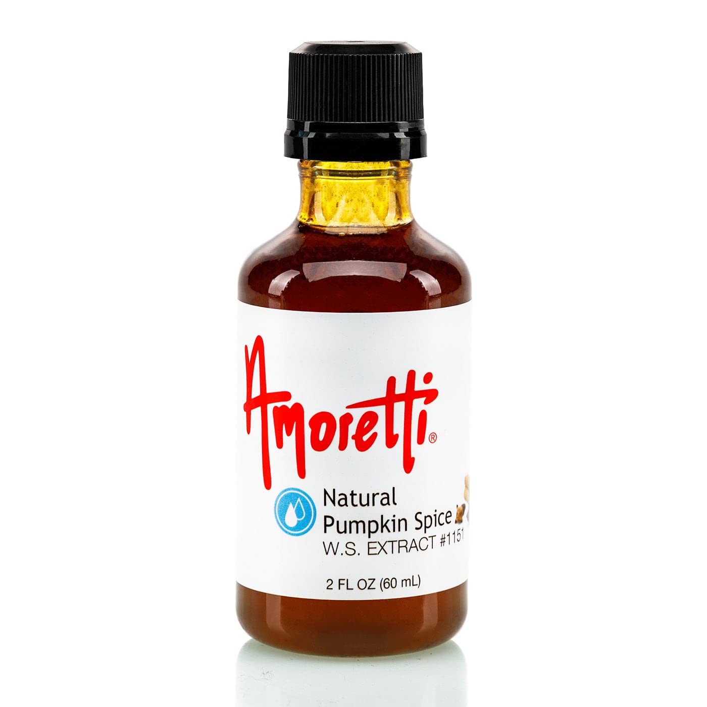 Amoretti - Natural Pumpkin Spice Extract Water Soluble 2 oz - Highly Concentrated & Perfect For Pastry, Savory, Brewing, and more, Preservative Free