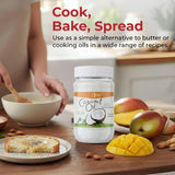 USDA Organic Extra Virgin Coconut Oil, Unrefined & Cold Pressed, Fresh Coconut Flavor, Non-GMO Cooking Oil, 14 Fl Oz