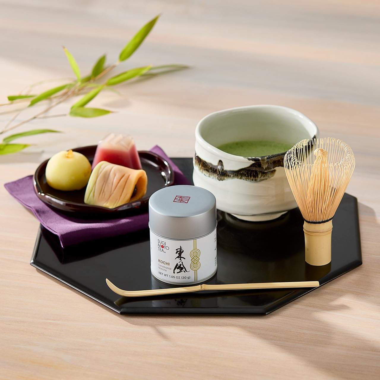 SUGIMOTO TEA Matcha Ceremonial Grade Japanese Matcha Powder "KOCHI" 1.05 oz (30 g)